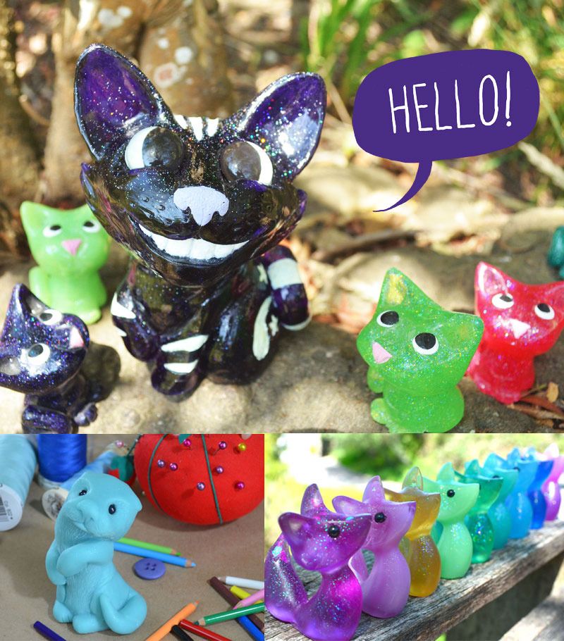 "Ganymede" and other resin critters from Veronica Guzzardi